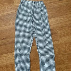 brandy melville blue gingham pants